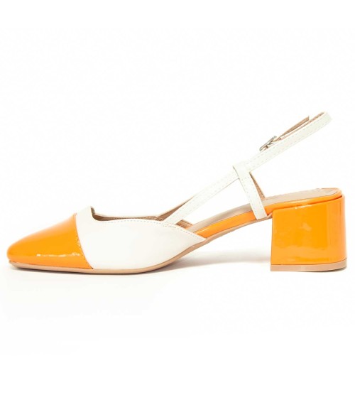 Zapato De Tacon Con Talon Y Puntera Cerrados Bicolor Para Mujer Montevita Santer 105278