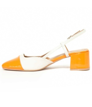 Zapato De Tacon Con Talon Y Puntera Cerrados Bicolor Para Mujer Montevita Santer 105278