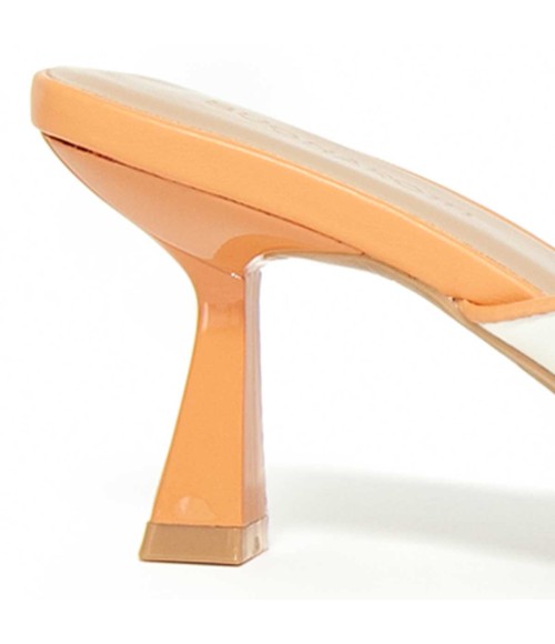 Zapato De Tacon Con Talon Descubierto Y Puntera Cerrada Bicolor Para Mujer Montevita Reist 105279