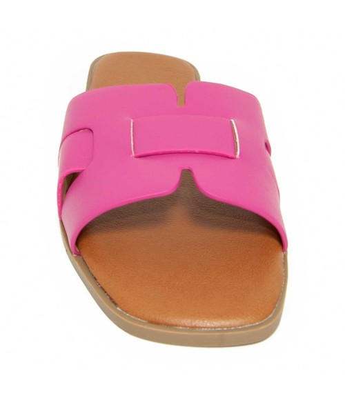 Sandalia Plana Acolchada De Color Rosa Para Mujer Montevita Plasi 105280