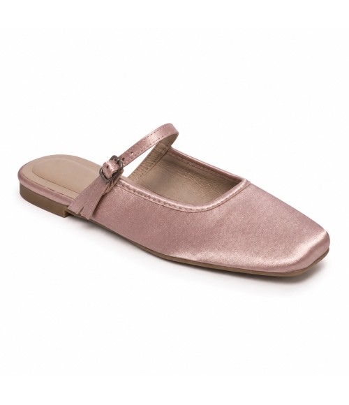 Bailarina Merceditas Para Mujer Color Rosa Montevita Luccaza 105307
