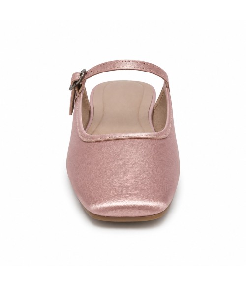 Bailarina Merceditas Para Mujer Color Rosa Montevita Luccaza 105307