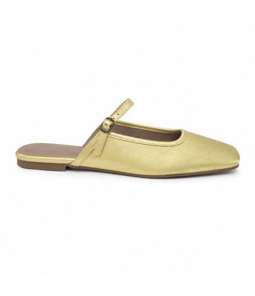 Bailarina Merceditas Para Mujer Color Verde Claro Montevita Luccaza 105308