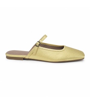 Bailarina Merceditas Para Mujer Color Verde Claro Montevita Luccaza 105308