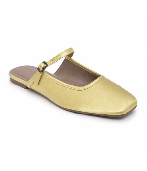 Bailarina Merceditas Para Mujer Color Verde Claro Montevita Luccaza 105308