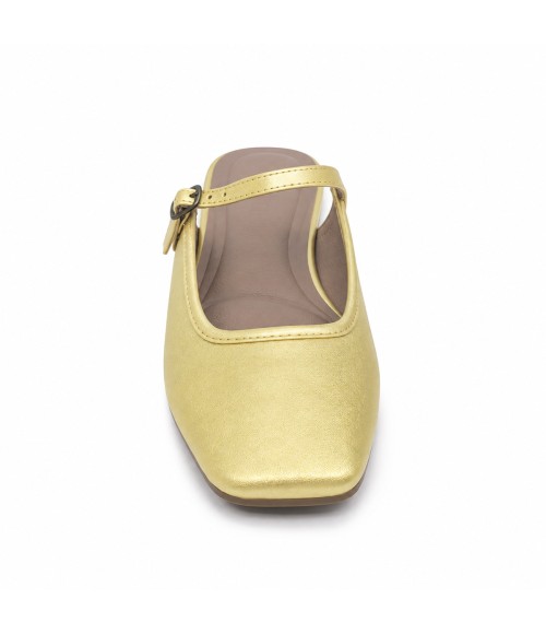 Bailarina Merceditas Para Mujer Color Verde Claro Montevita Luccaza 105308