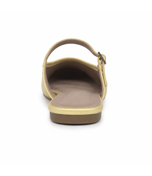 Bailarina Merceditas Para Mujer Color Verde Claro Montevita Luccaza 105308