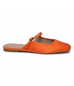 Bailarina Merceditas Para Mujer Color Naranja Montevita Luccaza 105310