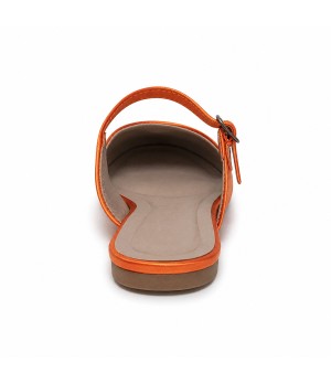 Bailarina Merceditas Para Mujer Color Naranja Montevita Luccaza 105310