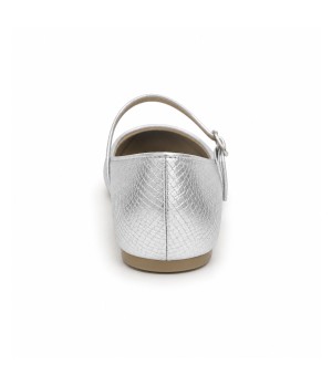 Bailarina Merceditas Para Mujer Color Plateado Montevita Romaza 105316