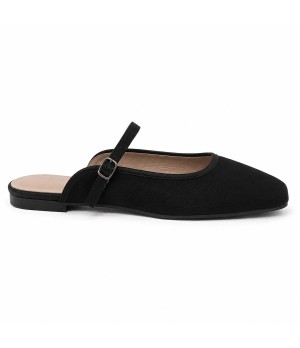 Bailarina Merceditas Para Mujer Color Negro Montevita Luccaza 105306