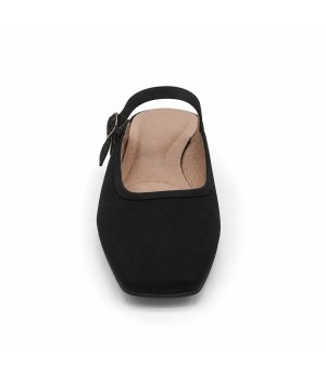 Bailarina Merceditas Para Mujer Color Negro Montevita Luccaza 105306