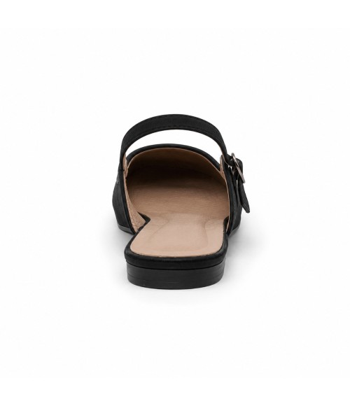 Bailarina Merceditas Para Mujer Color Negro Montevita Luccaza 105306