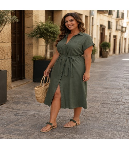 Sandalia Plana De Dedo Para Mujer Color Verde Montevita Ibiza 105298