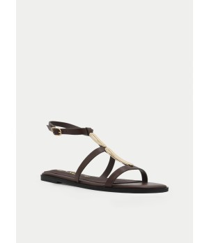 Sandalias Planas Marrones Para Mujer Montevita Liu 105088