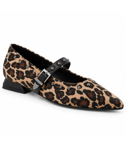 Mercedita Taupe de Leopardo con Tachas Montevita 105342