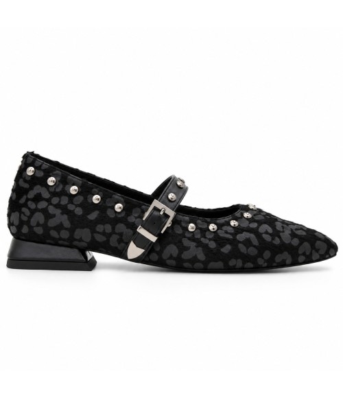 Mercedita Negra de Leopardo con Tachas Montevita 105343