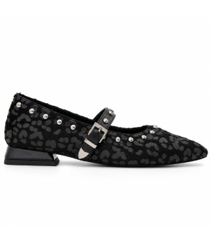 Mercedita Negra de Leopardo con Tachas Montevita 105343