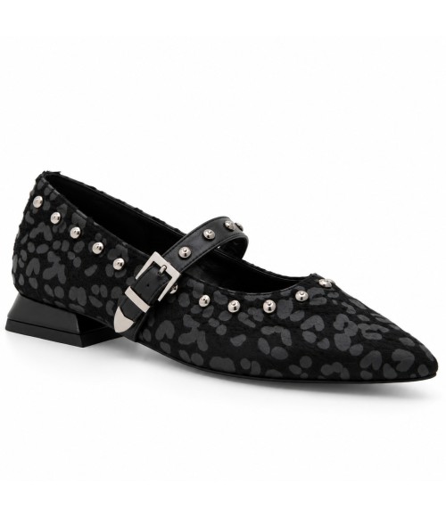 Mercedita Negra de Leopardo con Tachas Montevita 105343