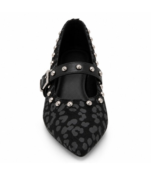 Mercedita Negra de Leopardo con Tachas Montevita 105343