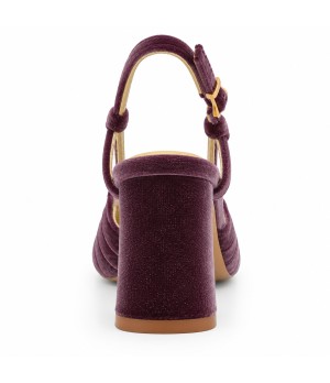 Zapato de Terciopelo Destalonado Malva Montevita 105355