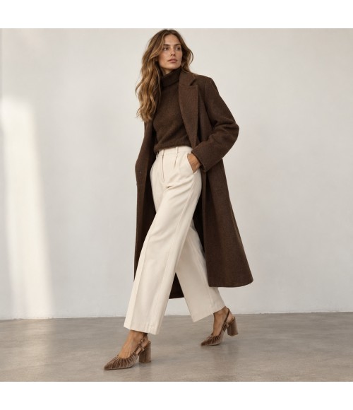 Zapato de Terciopelo Destalonado Taupe Montevita 105356