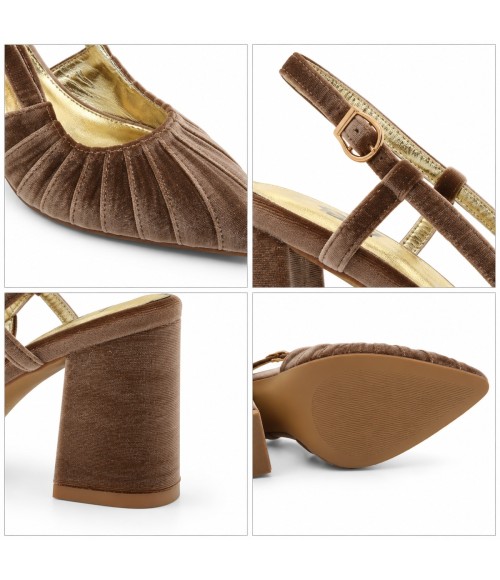 Zapato de Terciopelo Destalonado Taupe Montevita 105356