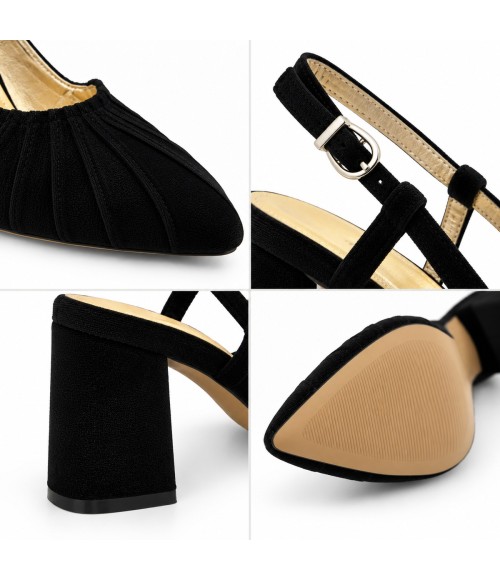 Zapato de Terciopelo Destalonado Negro Montevita 105357