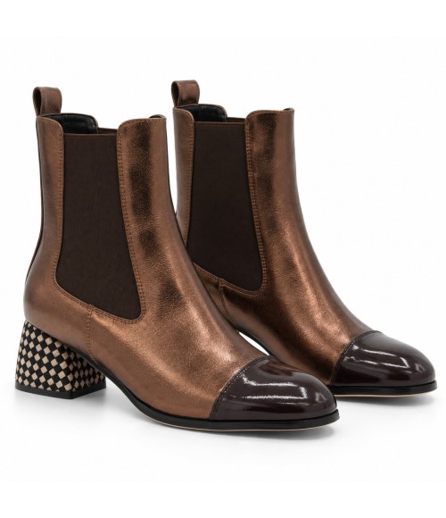 Botin Bonce Elastico Tacon Texturado Montevita 105380