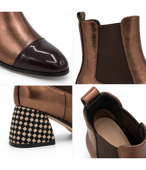 Botin Bonce Elastico Tacon Texturado Montevita 105380