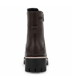 Botin Marron Chocolate Suela Track Cremallera Frontal Montevita 105383