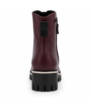 Botin Burdeos Suela Track Cremallera Lateral Montevita 105384
