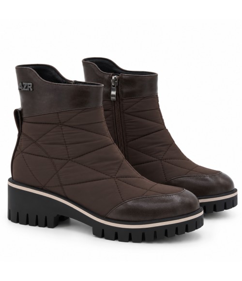 Botin Marron Acolchado Suela Track Comodo Montevita 105388