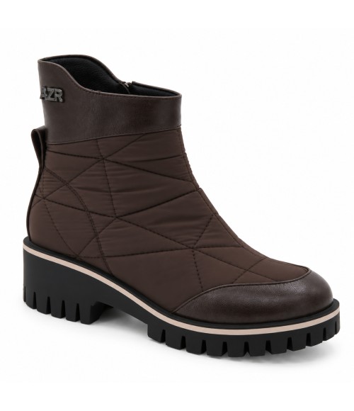Botin Marron Acolchado Suela Track Comodo Montevita 105388