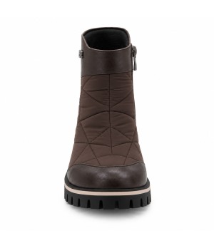 Botin Marron Acolchado Suela Track Comodo Montevita 105388