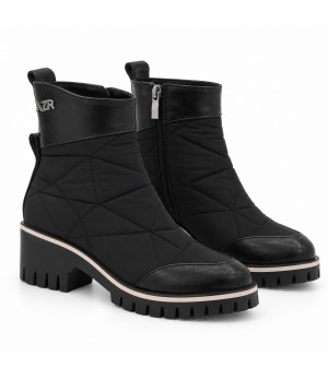 Botin Negro Acolchado Suela Track Comodo Montevita 105397