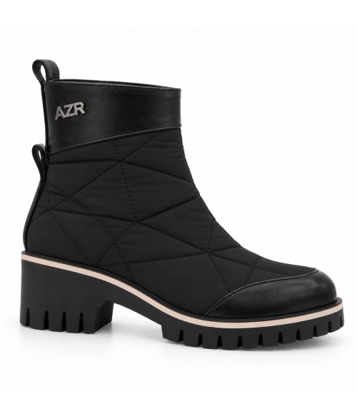 Botin Negro Acolchado Suela Track Comodo Montevita 105397