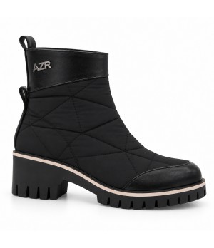 Botin Negro Acolchado Suela Track Comodo Montevita 105397