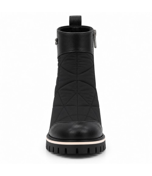 Botin Negro Acolchado Suela Track Comodo Montevita 105397