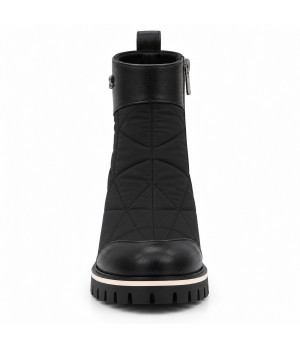 Botin Negro Acolchado Suela Track Comodo Montevita 105397