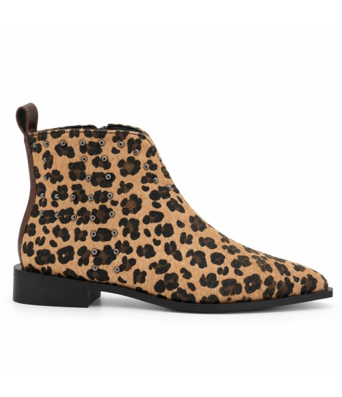 Botin Leopardo con Tachas y Punta Fina Montevita 105387
