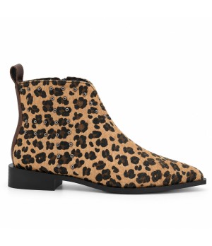 Botin Leopardo con Tachas y Punta Fina Montevita 105387
