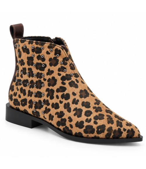 Botin Leopardo con Tachas y Punta Fina Montevita 105387