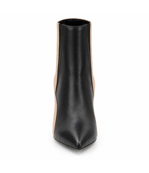 Botin Negro Bicolor Tacon Fino Elastico Montevita 105399