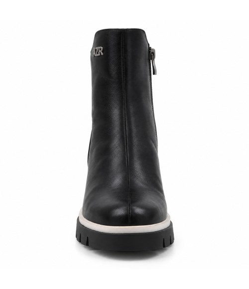 Botin Negro Suela Track Tacon Medio Montevita 105411