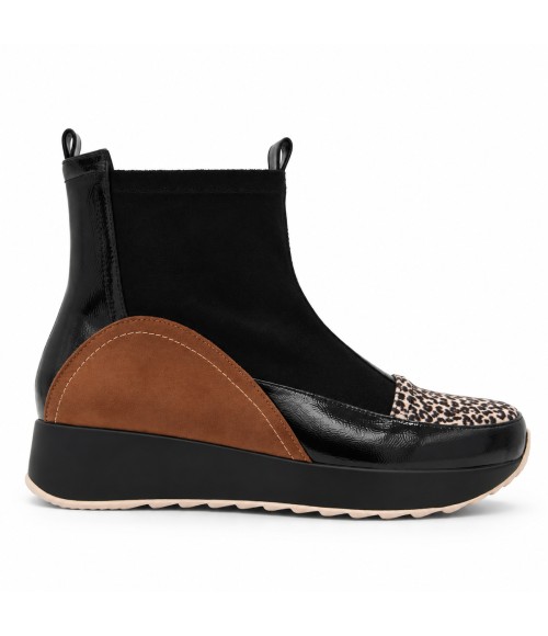 Botin Negro Leopardo Cuna Deportivo Montevita 105406