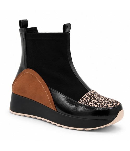 Botin Negro Leopardo Cuna Deportivo Montevita 105406