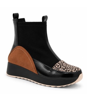 Botin Negro Leopardo Cuna Deportivo Montevita 105406