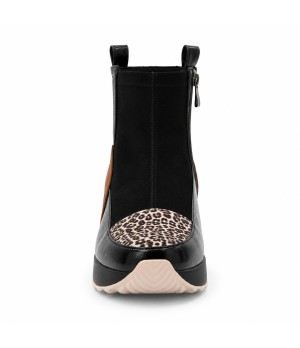 Botin Negro Leopardo Cuna Deportivo Montevita 105406