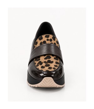 Mocasin Marron Leopardo Cuna Confort Montevita 105429